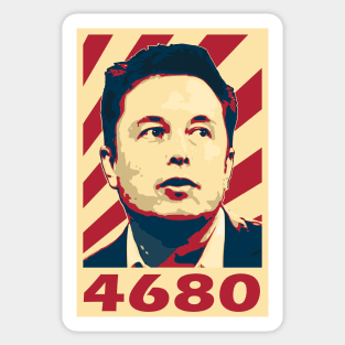 Elon Musk 4680 Sticker